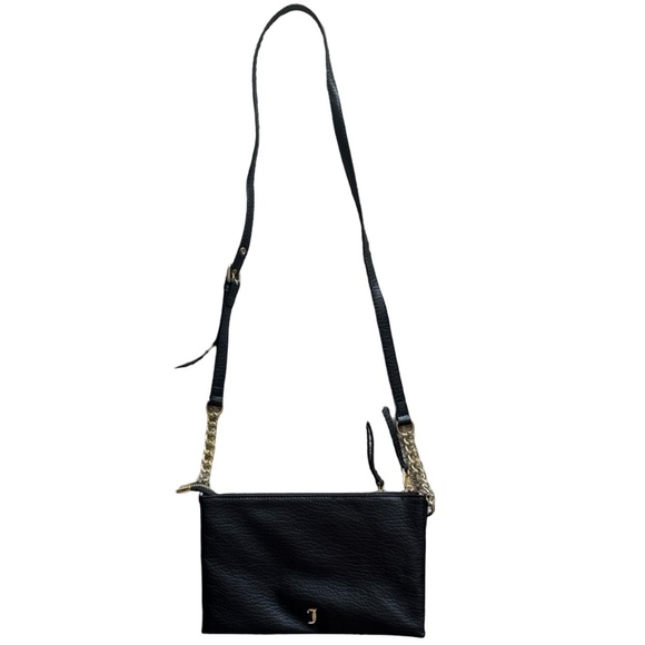 Juicy Couture Black and Gold Crossbody Bag with Removable Hand Clutch - Picture 12 of 14